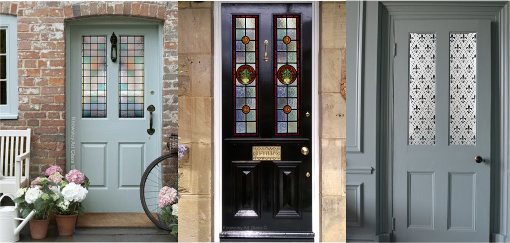 decorative glass front door