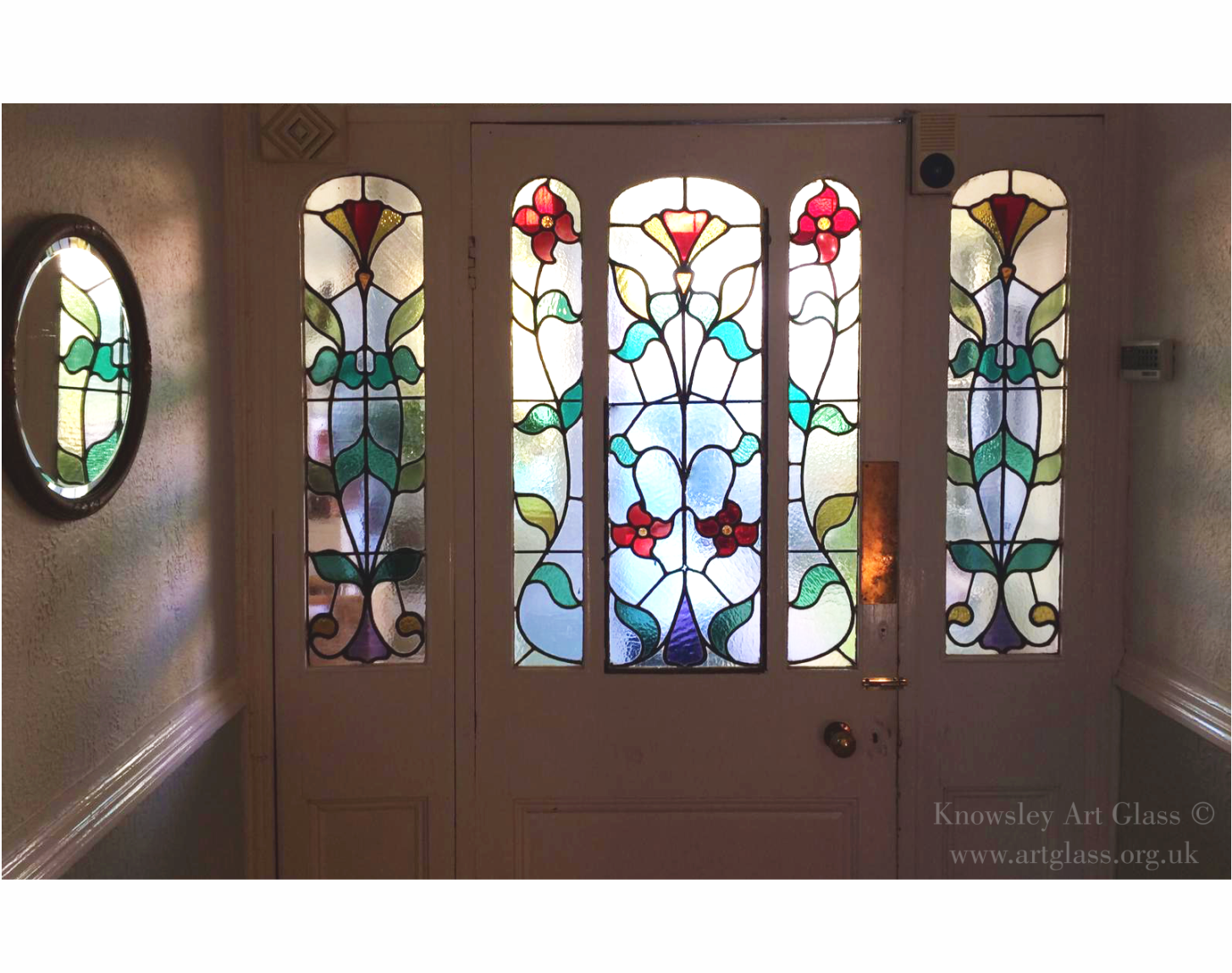 stained glass leadlight doors