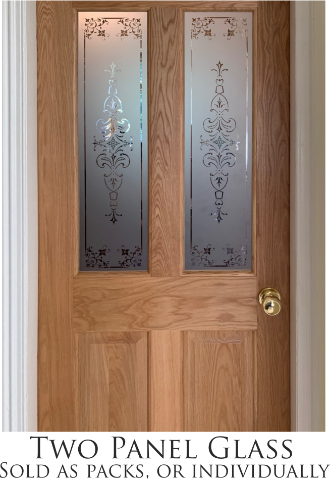etched glass packs two panels